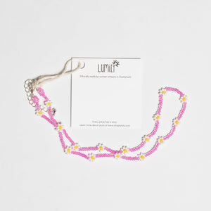 Daisy Seed Bead Choker - Guatemala