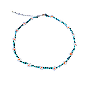 Daisy Seed Bead Choker - Guatemala