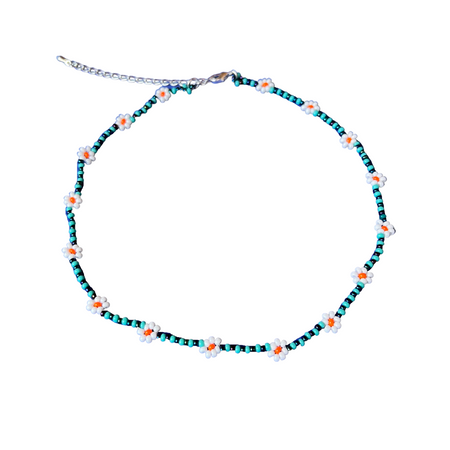 Daisy Seed Bead Choker - Guatemala