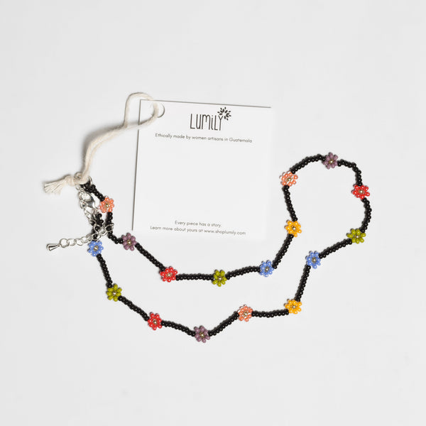 Daisy Seed Bead Choker - Guatemala