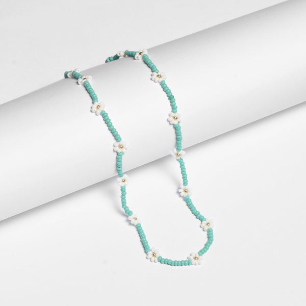 Daisy Seed Bead Choker - Guatemala