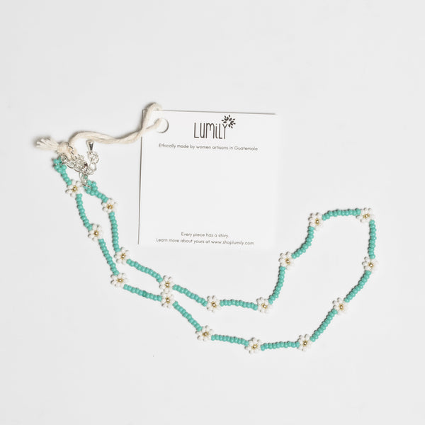 Daisy Seed Bead Choker - Guatemala