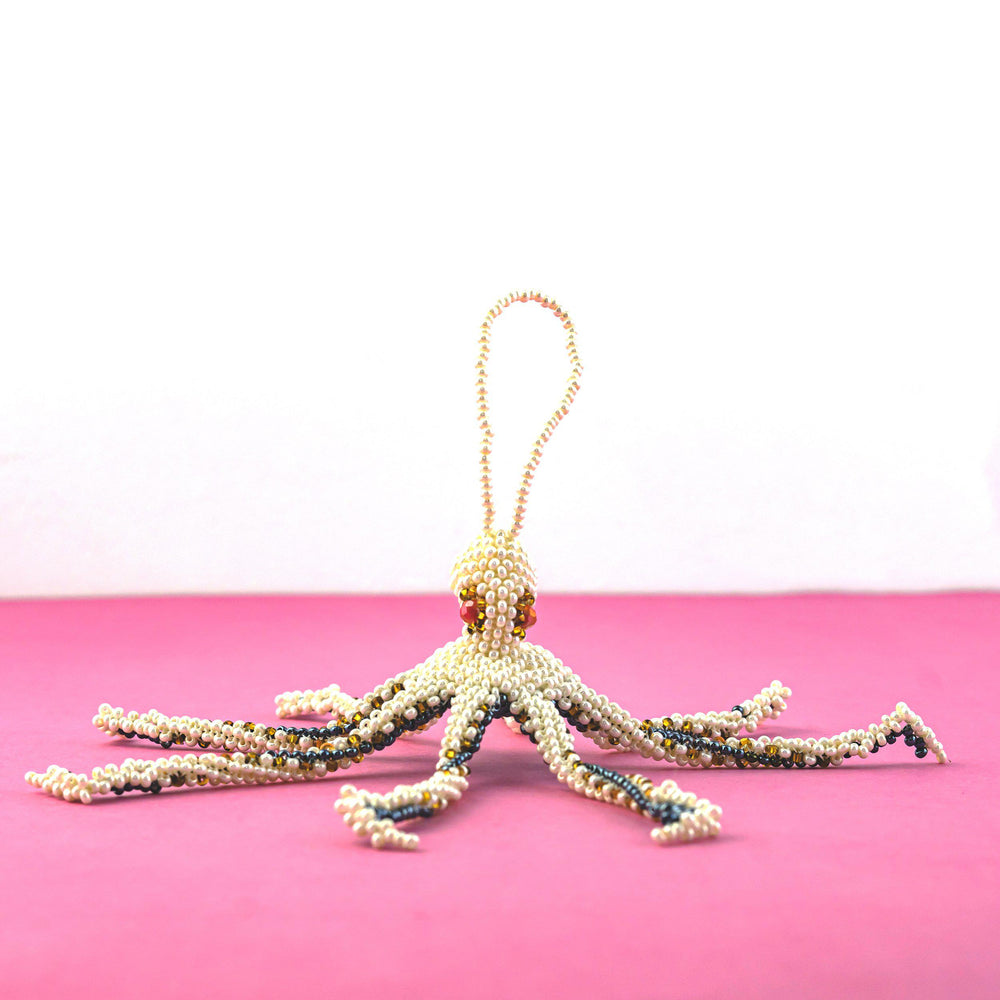 Octopus Seed Bead Ornament - Guatemala