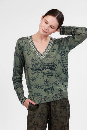 Sweater Cashmere Italian Coast Green