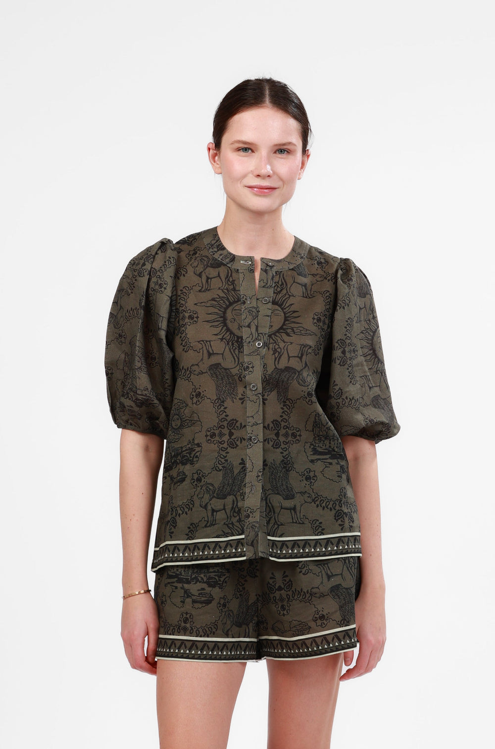 Balloon Shirt Italian Coast Green