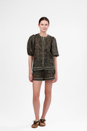 Balloon Shirt Italian Coast Green