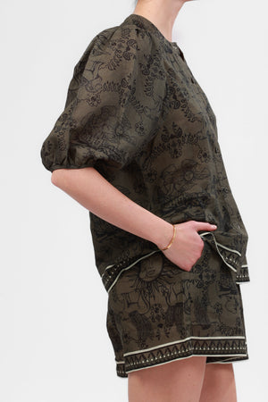 Balloon Shirt Italian Coast Green