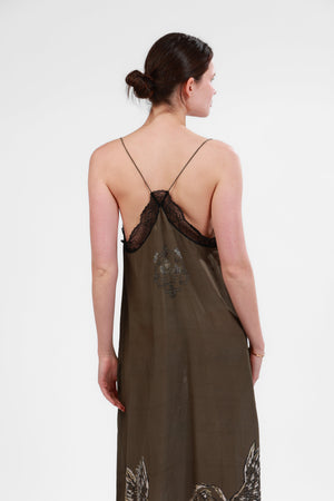 Silk Dress Italian Coast Green