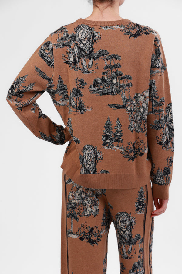 Sweater Landscape Camel