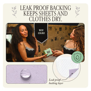 Organic Cotton and Hemp Fiber Menstrual Pads with Wings Regular Absorbency