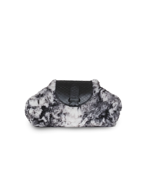 Serena in Faux Fur/Black Leather