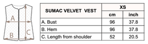 Sumac Silk Velvet Vest - Mustard