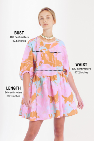 Alcala Linen Dress - Aquarela