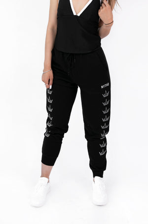 NYTAQ Fleece Sweatpants in black
