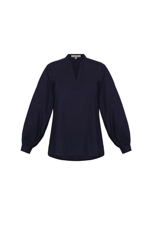 Ximena Blouse | Navy