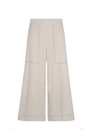 Zoe High-Rise Cotton Pants | Pristine