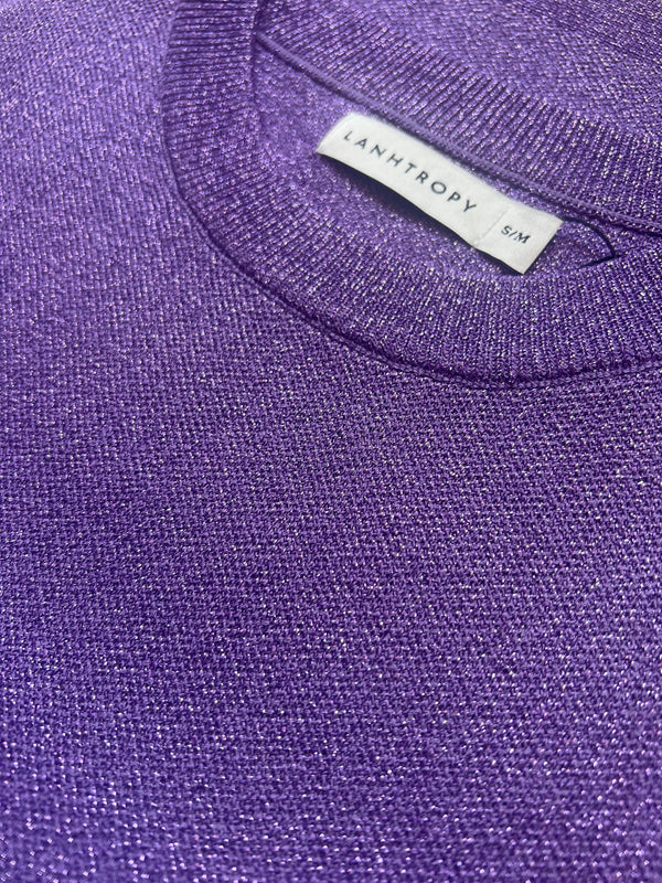 Glitter Knitted Top - Violet