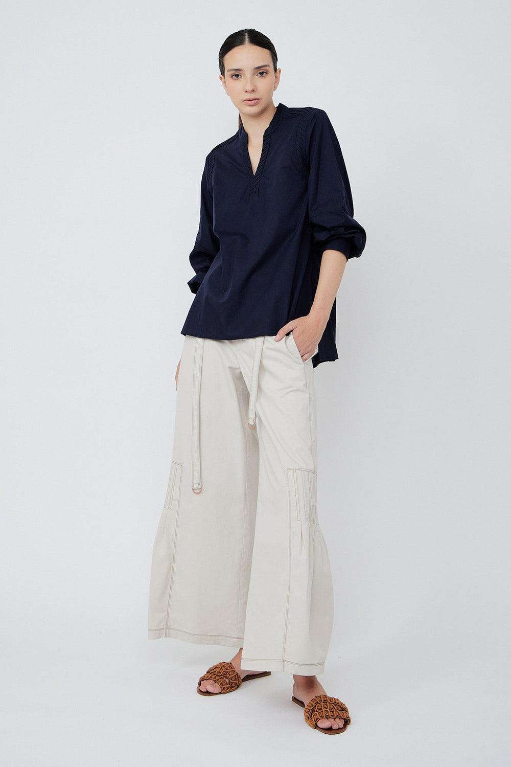 Ximena Blouse | Navy