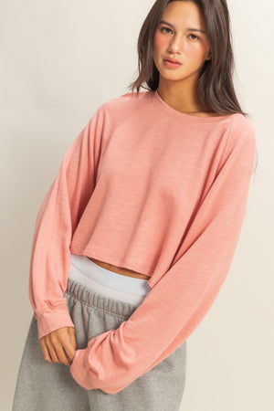 Long Sleeve Round Neck Top
