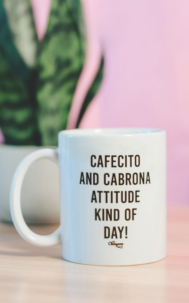 Cafecito and Cabrona Attitude Latina Mug