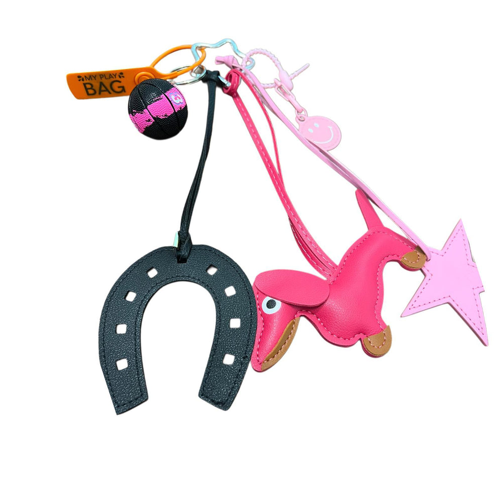 Pink Dachshund Charm Bag