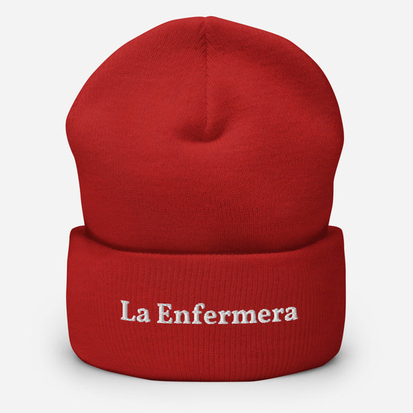 La Enfermera Nurse Cuffed Beanie