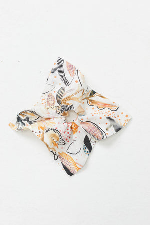 Alexa Linen Hair Scrunchie - Day Forest