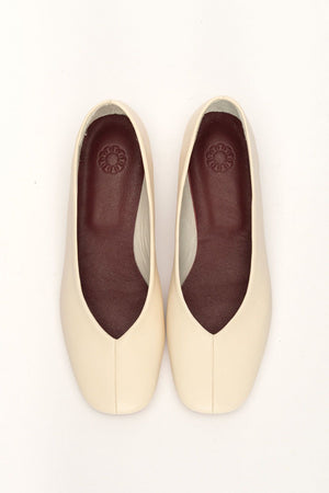 New Ama Flat Shoes in Bone