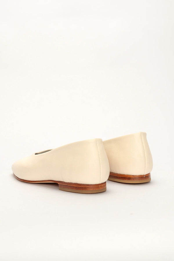 New Ama Flat Shoes in Bone