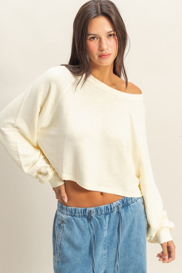 Long Sleeve Round Neck Top