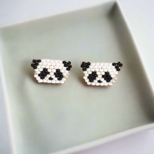 Safari Seed Bead Animal Stud Earrings - Mexico