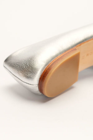 New Ama Flat Shoes in Silver