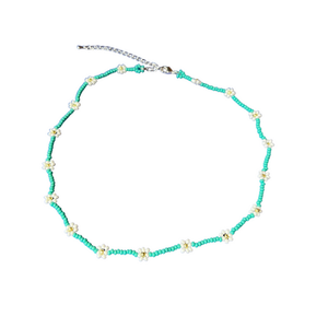 Daisy Seed Bead Floral Boho Choker - Guatemala