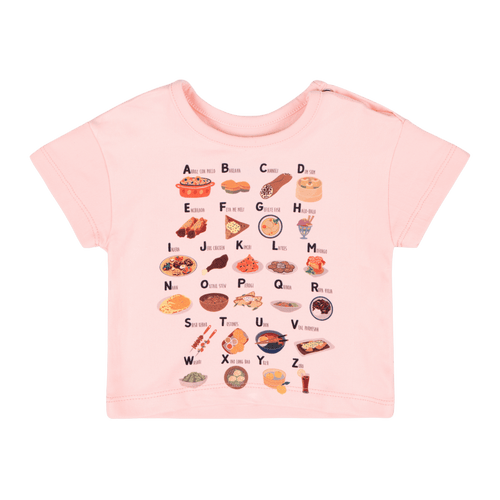 Infant Alphabet T-Shirt | Multicultural Baby Tee - Educational & Diverse Kids Clothing