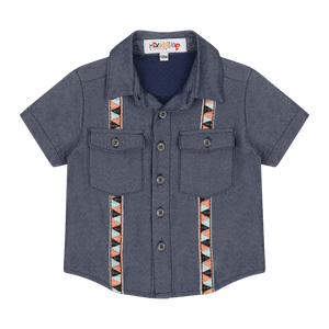 Baby Hemd Shirt – Short Sleeve Multicultural Button-Down for Kids