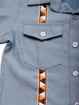 Baby Hemd Shirt – Short Sleeve Multicultural Button-Down for Kids