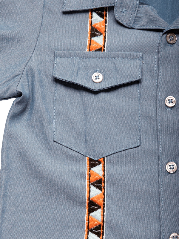 Baby Hemd Shirt – Short Sleeve Multicultural Button-Down for Kids