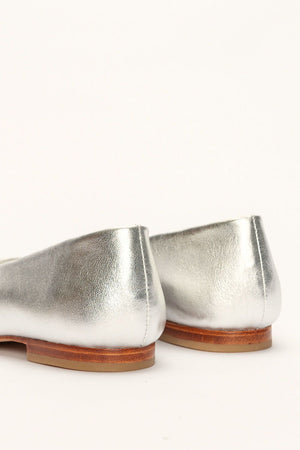 New Ama Flat Shoes in Silver