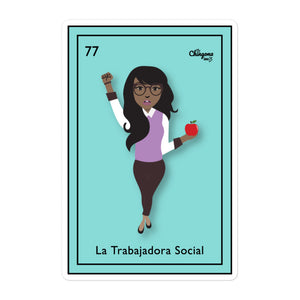 La Trabajadora Social Loteria Stickers
