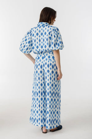 Culotte Linen Pants - Hamptons Print