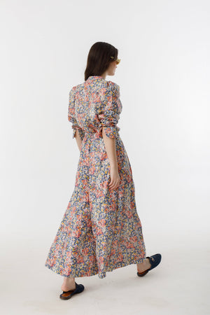 Sabi Metallic Linen Pants - Florece Print