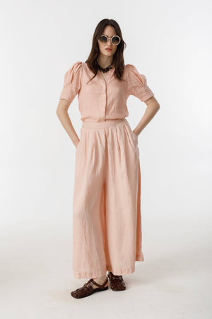 Sabi Linen Pants - Soft Pink