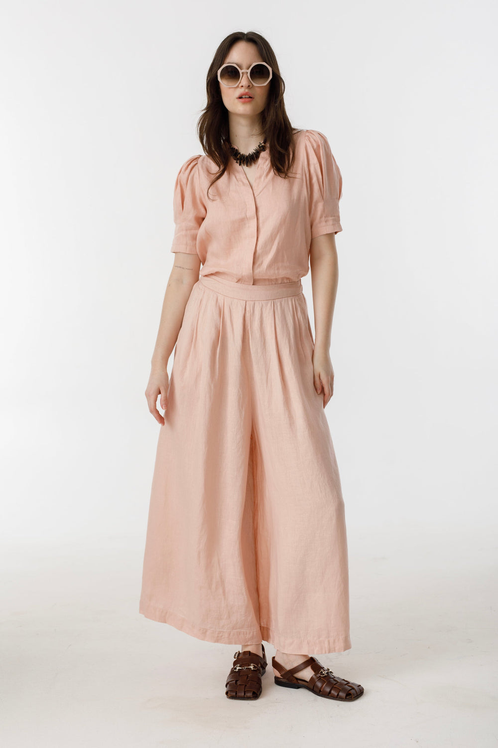 Sabi Linen Pants - Soft Pink