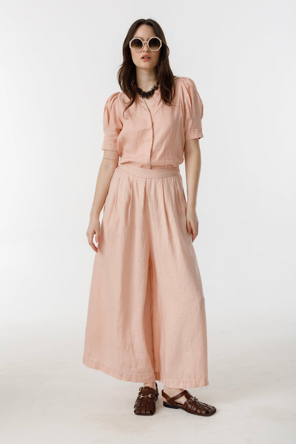 Sabi Linen Pants - Soft Pink