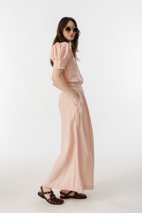 Sabi Linen Pants - Soft Pink