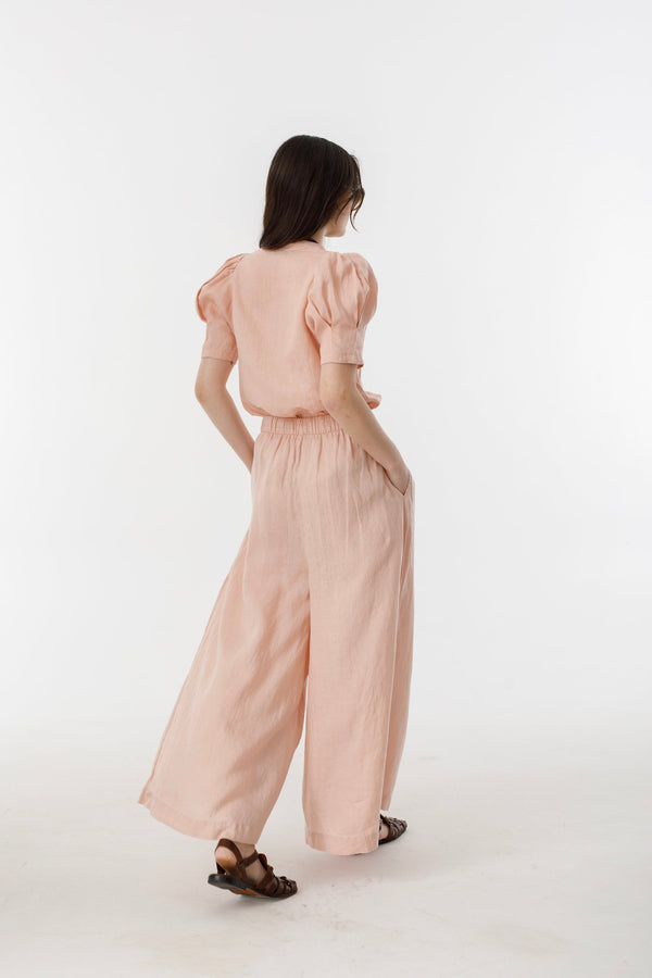 Sabi Linen Pants - Soft Pink