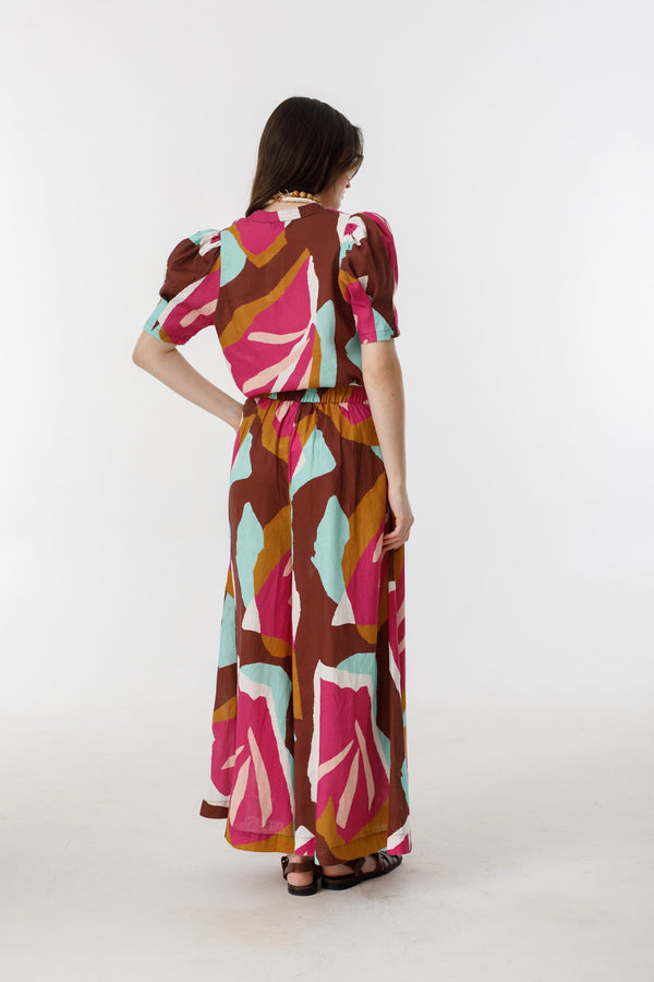 Sabi Linen Pants - Candela Print