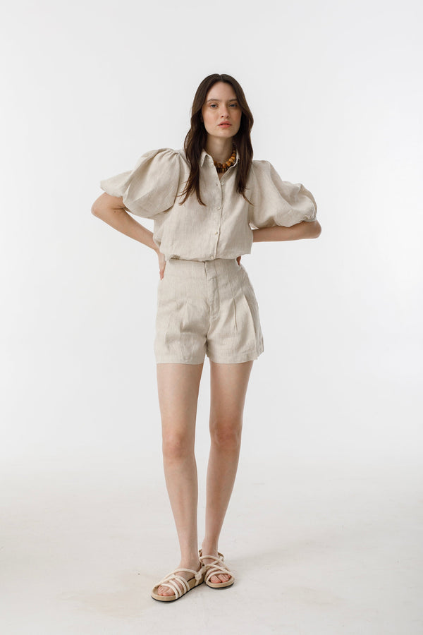 Angel Linen Shirt - Natural