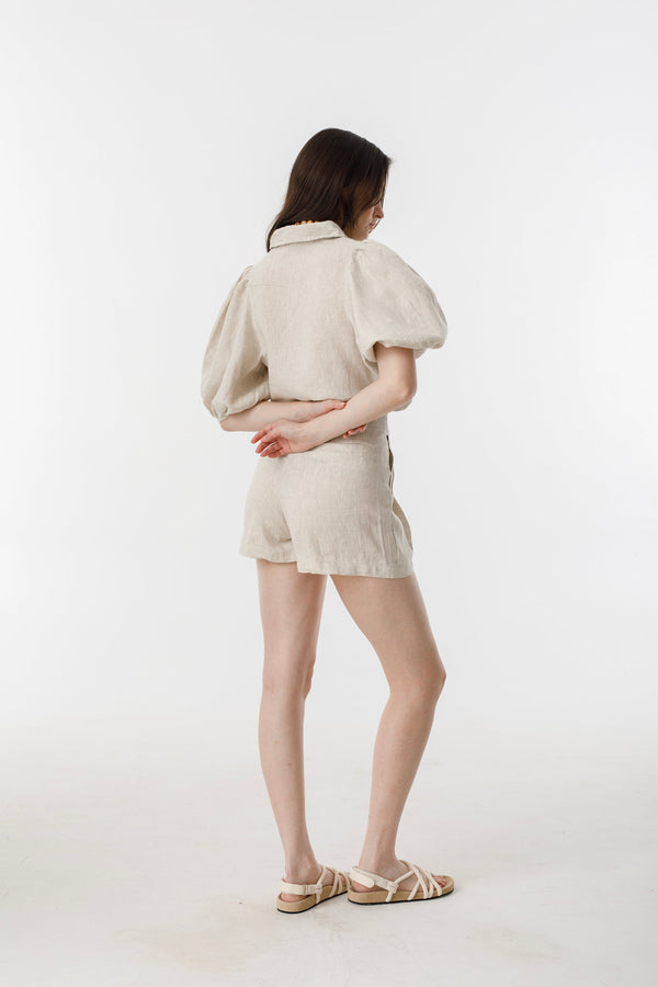 Angel Linen Shirt - Natural