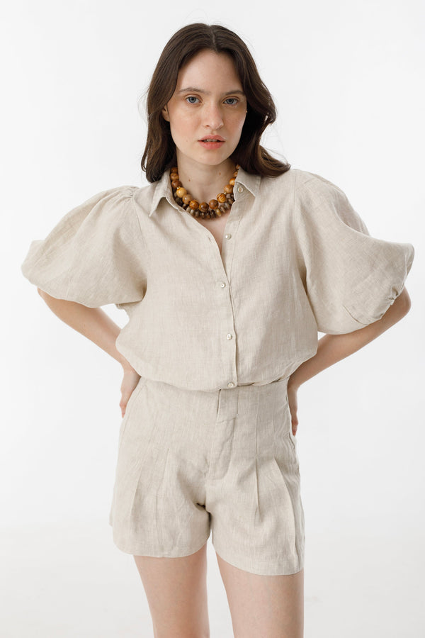 Angel Linen Shirt - Natural